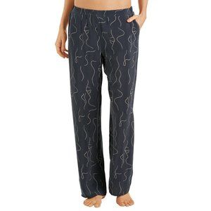 Lillie Printed Lounge & Sleep Pants Black Size Medium MSRP $198